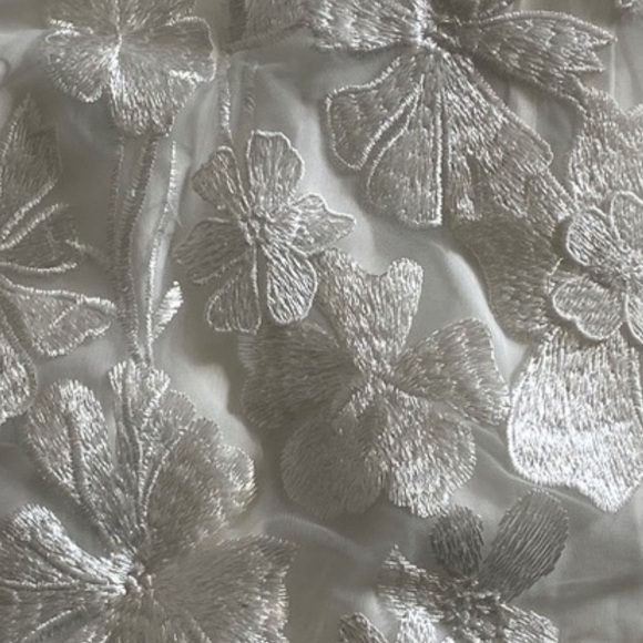 Lulu's White Floral Lace Square-Neck Mini Dress - Picture 3 of 4